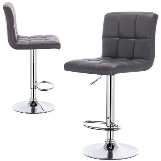 BukkitBow - Lederen Barkrukken - Metalen Frame - Ergonomisch met Rugleuning - Verstelbaar en Draaibaar - Zithoogte: 60-82CM