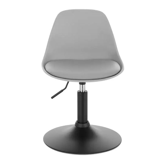 BukkitBow - Barkruk - PU en Metaal - Verstelbare in Hoogte - 360° Draaibaar - Antislip Voetsteun - Maximaal Laadvermogen 120kg - Zithoogte: 40-50CM